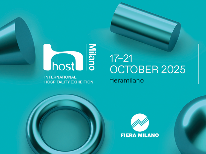 Locandina HOST 2025, presentazione cabine di aspirazione per pasticceria e cioccolato