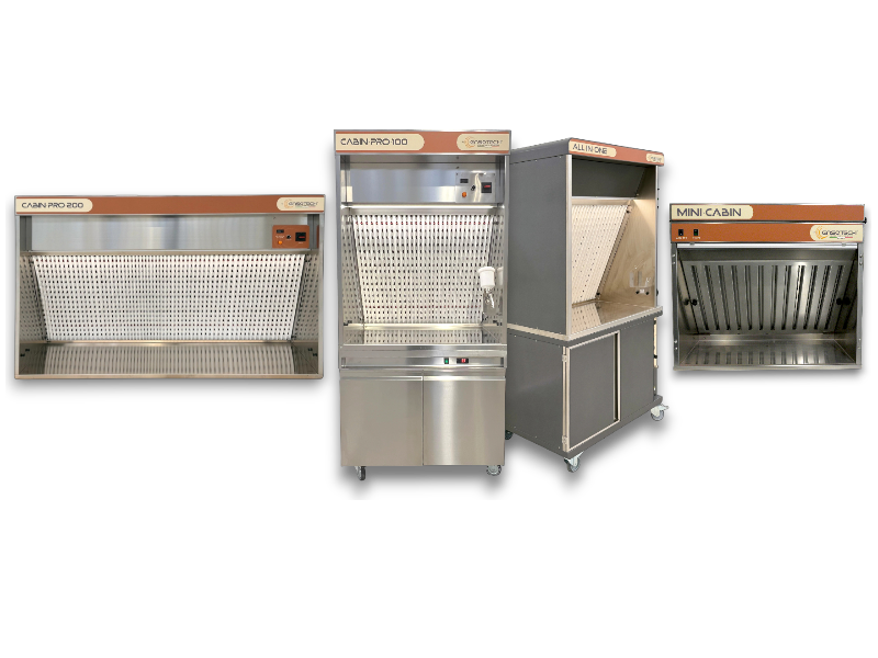 cabine aspiranti per pasticcieria con noleggio operativo